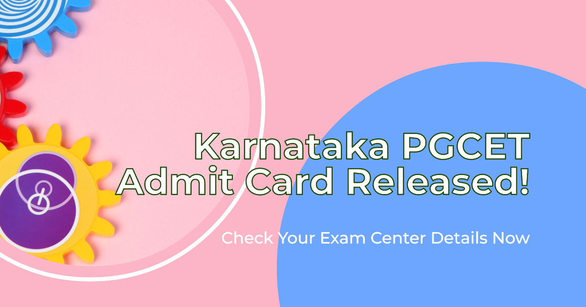 Karnataka PGCET Admit Card